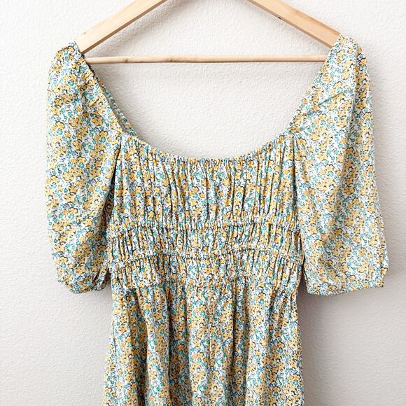 FAITHFULL THE BRAND x REVOLVE | Sylvie Dress Sabinosa Floral Yellow | Size 6 - Picture 6 of 9